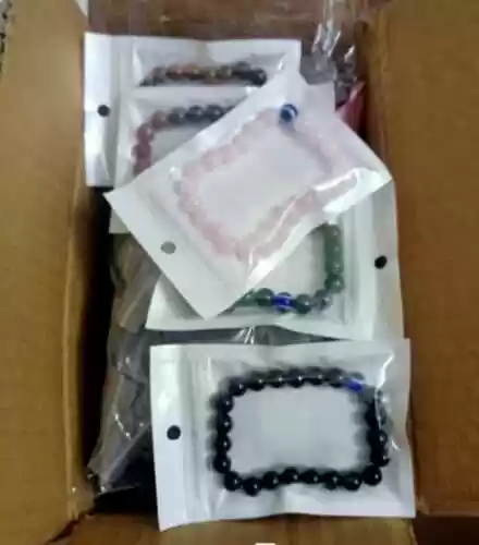 Evil Eye Healing Beads Stretch Bracelet
