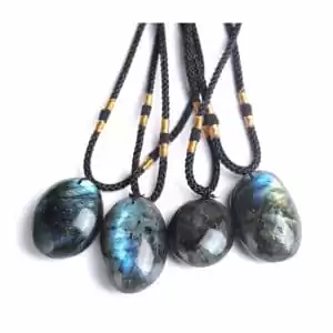 Natural Labradorite Pendant Necklace