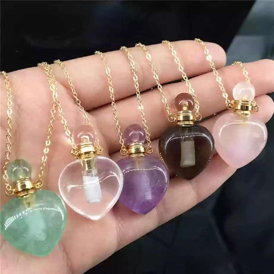 Crystal Pendant With Perfume Bottle