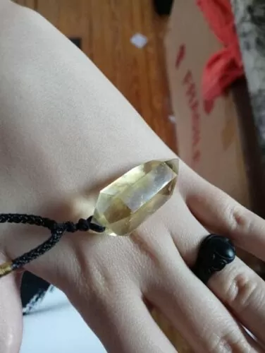 Double Pointed 6 Faceted Healing Crystal Necklace