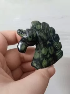 Natural Crystal Unicorn Sculpture