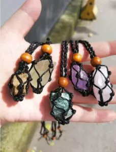 Healing Crystal Pendant Raw Stones