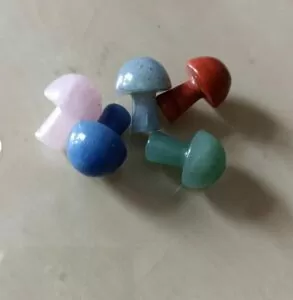 Natural Crystal Mushroom Sculpture