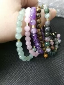 Natural Crystal Beads 6mm Bracelet