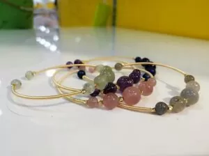 Natural Crystal Bangle