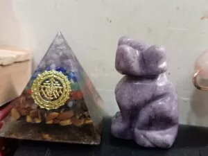 Natural Crystal Dog Sculpture