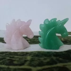 Natural Crystal Unicorn Sculpture