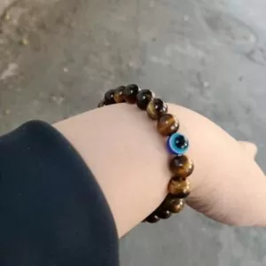 Evil Eye Healing Beads Stretch Bracelet