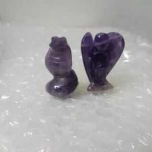 Hand Carved Gemstone Crystal Snake