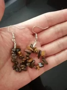 Natural Crystal Chips Earrings