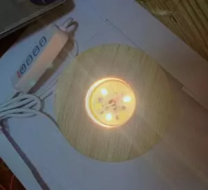Wooden LED Display Stand