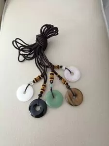 Circle Donut Crystals Necklace