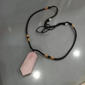 Double Pointed 6 Faceted Healing Crystal Necklace