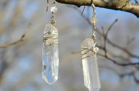 crystal earring