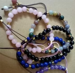 Natural Crystal Beads 6mm Bracelet