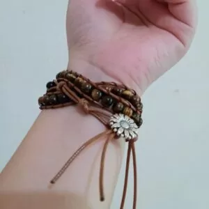 Healing Crystal Bracelets Leather Wrap HC262 photo review