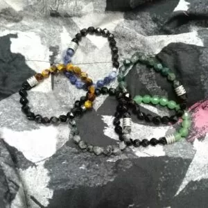 Cut Faced Beads Healing Crystal Bracelet HC251 photo review