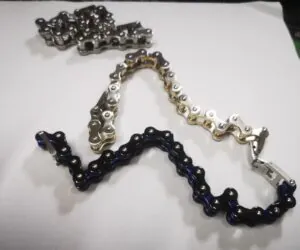 Men's Bike Chain Bracelet Stainless Steel Two-Tone Polished SB02 photo review